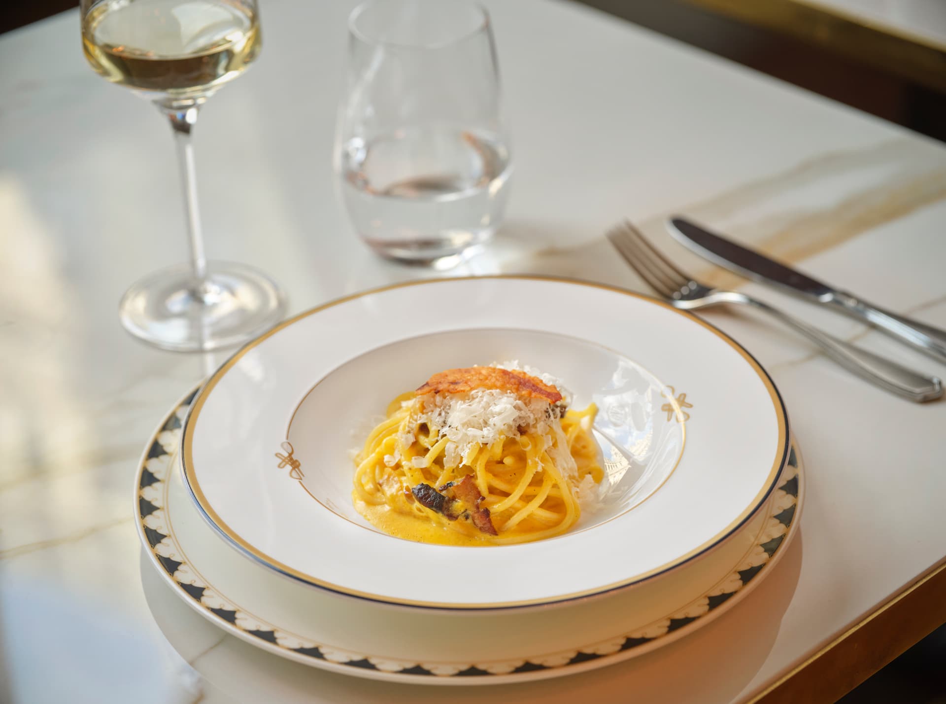 Tagliolini with parmesan and white wine at Cova Budapest